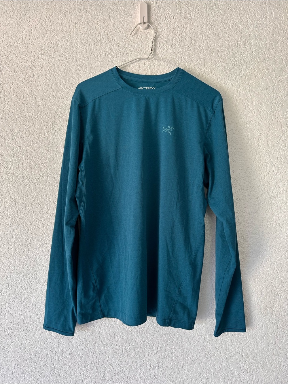 Arc'Tecyx Mens Cormac Crew Long Sleeve Shirt Teal Performance Size S/P (S10)